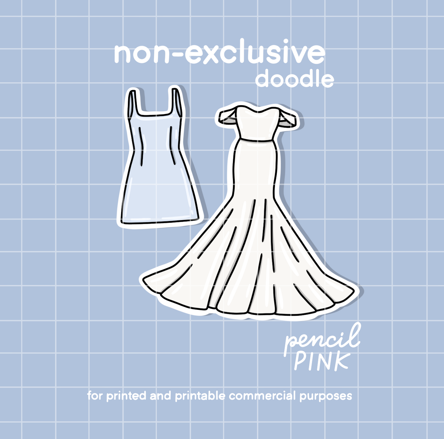 Bride + Bridesmaid dress set (efp)