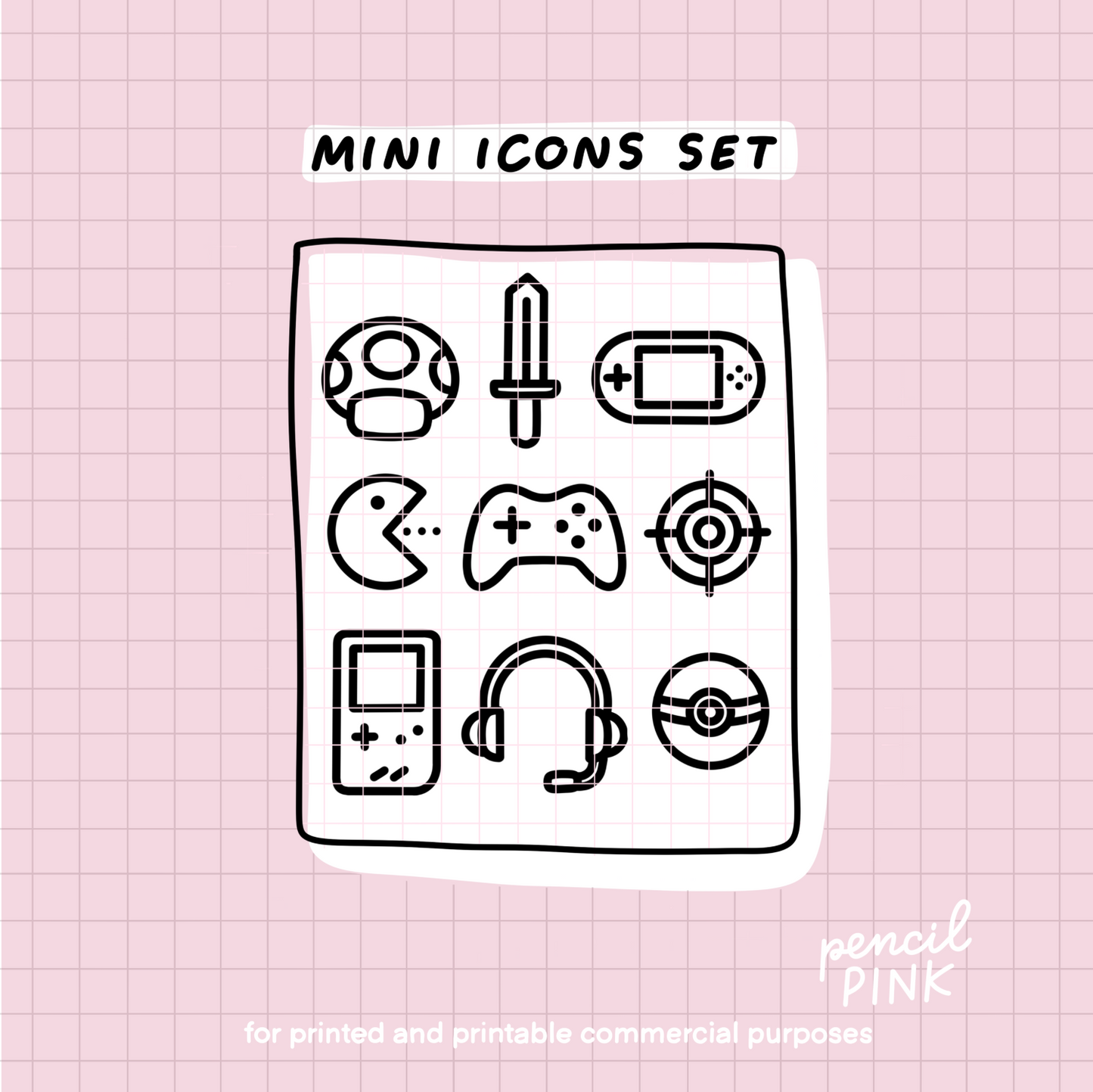 Gaming minimal icons set (efp)