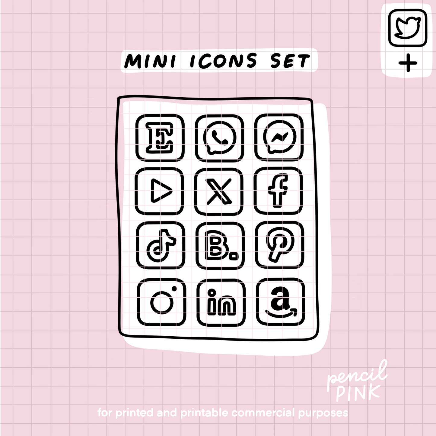 Social Media minimal icons set (efp)