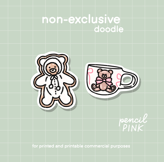 Bear cookie and mug (EFP)