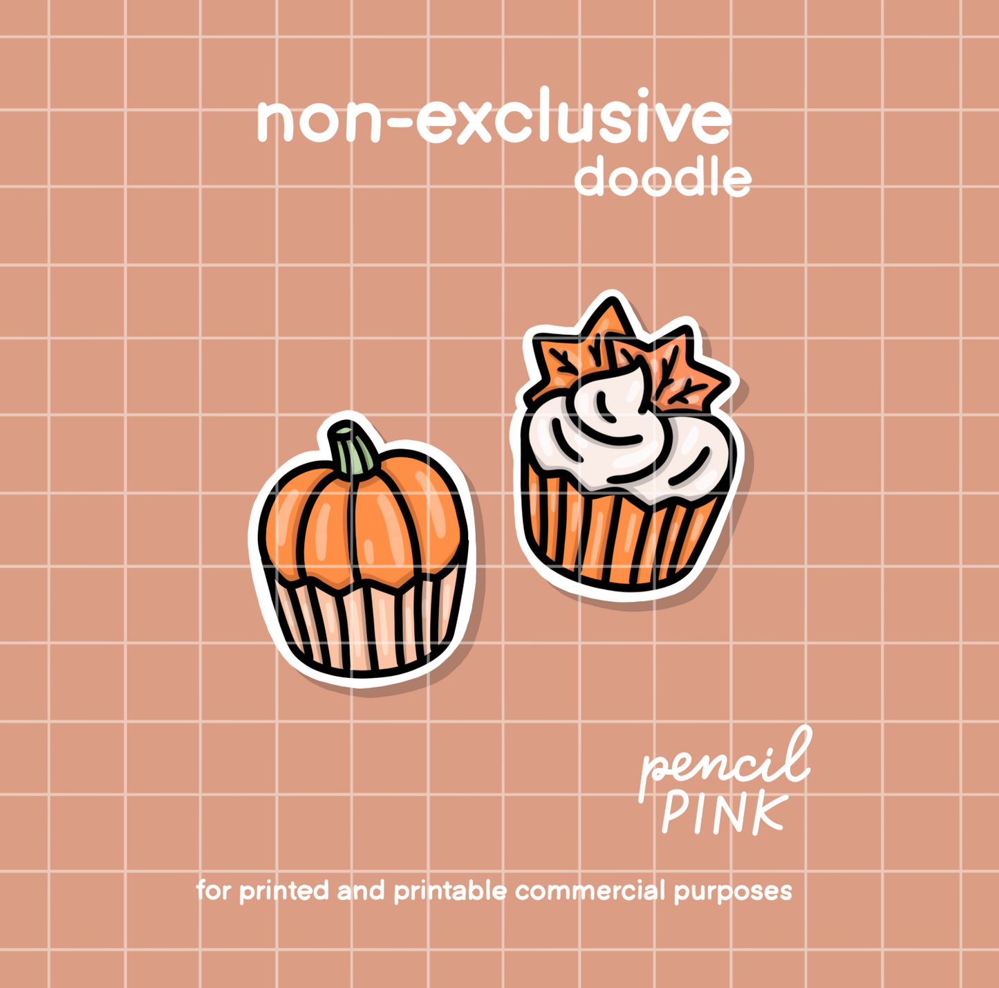 Pumpkin fall cupcake set (efp)