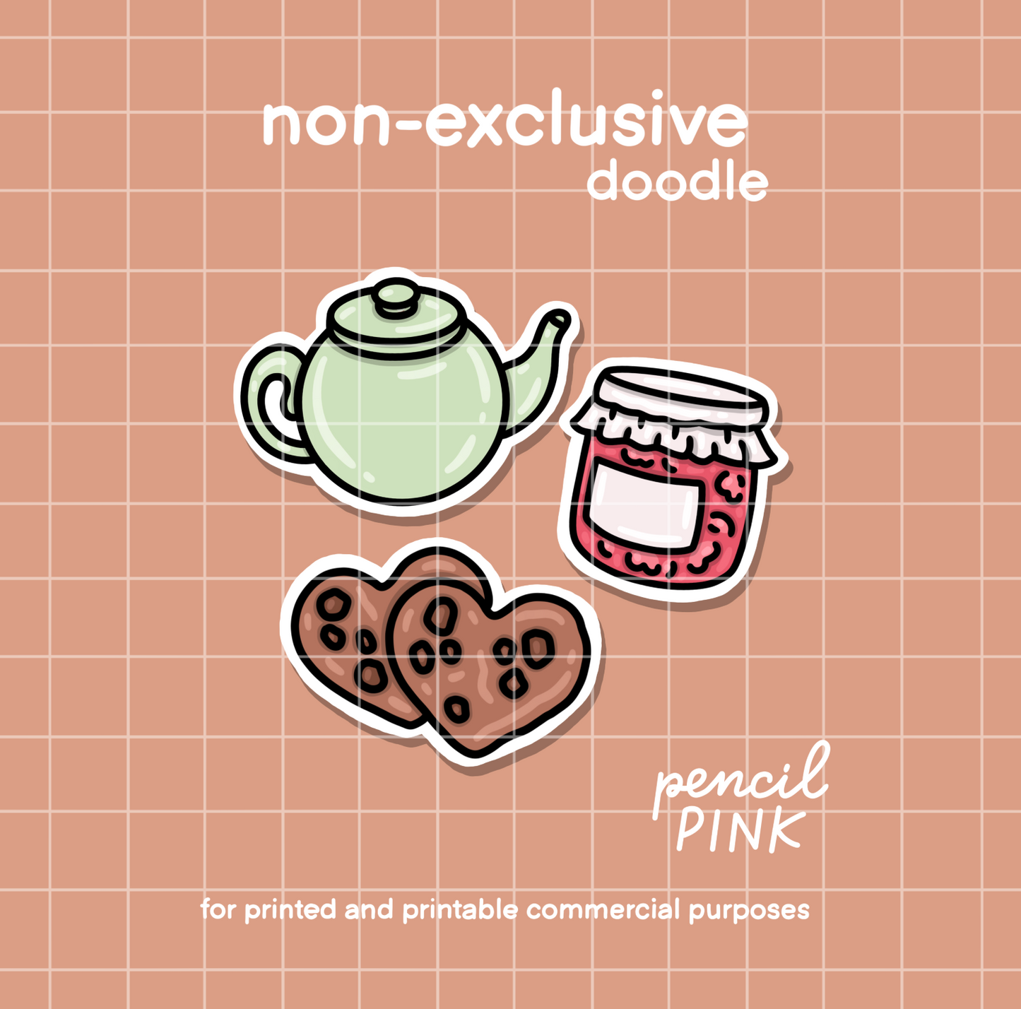 Tea, jam and cookies set (efp)